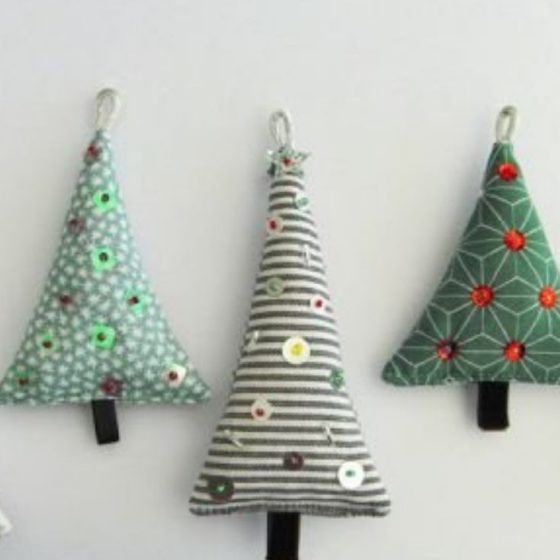 dekobäumchen tannenbaum tannenbäumchen weihnachtsdekoration baumschmuck naehen weihnachten advent kostenlose schnittmuster gratis naehanleitung