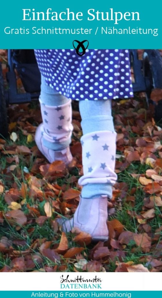 einfache stulpen kinder beinwaermer accessoires kleinkinder winter herbst kostenlose schnittmuster gratis naehanleitung