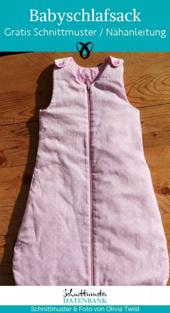 Babyschlafsack 3 groessen schlafsack baby kleinkind schlafen babybett kostenlose schnittmuster erstausstattung geschenke zur geburt gratis naehanleitung