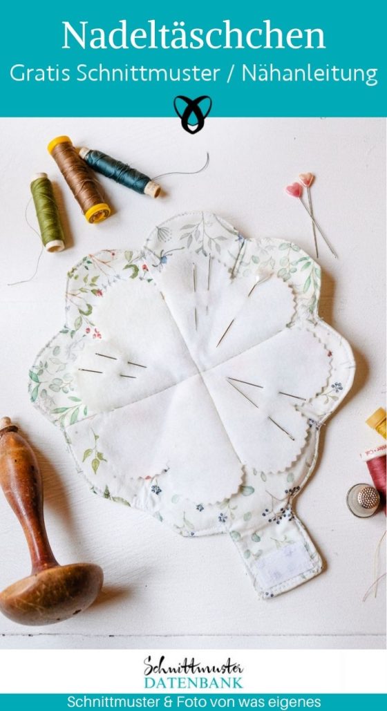 nadeltaeschchen herz kleeblatt kleine nadeltasche naehtools unterwegs reisenaehset naehset nadeln kostenlose schnittmuster gratis naehanleitung