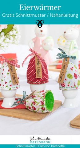 eierwaermer eier fruehstueck gedeckter tisch ostern personalisierbar mit gruss kostenlose schnittmuster gratis naehanleitung