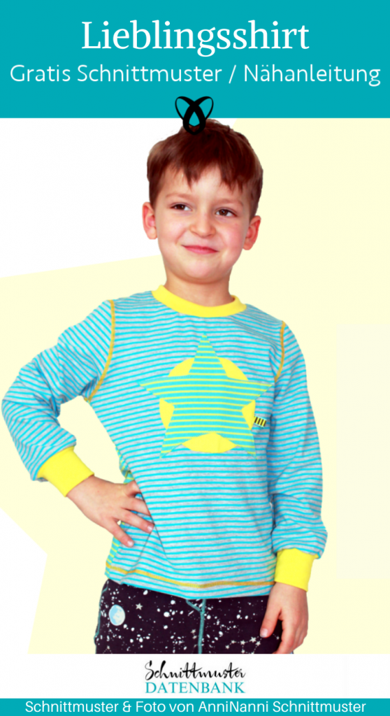 lieblingsshirt kinder kindershirt langarmshirt shirt kleinkind kind longsleeve kostenlose schnittmuster gratis naehanleitung