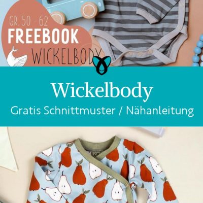 Wickelbody baby freebook langarmbody erstausstattung baby geschenke zur geburt kostenlose schnittmuster gratis naehanleitung