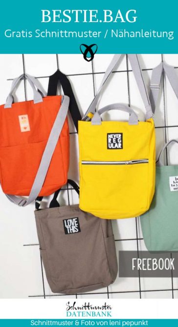 bestie bag handtasche tasche accessoires kostenlose schnittmuster gratis naehanleitung
