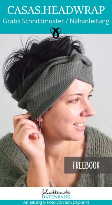 headwrap stirnband kopfband haarband knoten turban haarband accessoires kostenlose schnittmuster gratis naehanleitung stoffreste