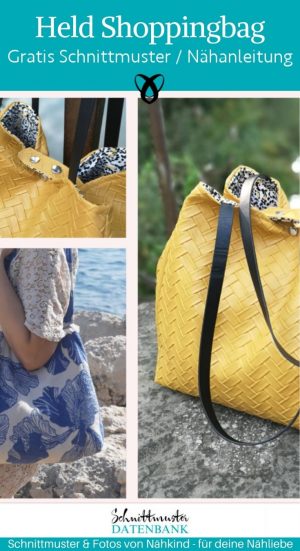held shopping bag strandbag strandtasche einkaufstasche handtasche accessoires damen kostenlose schnittmuster gratis naehanleitung