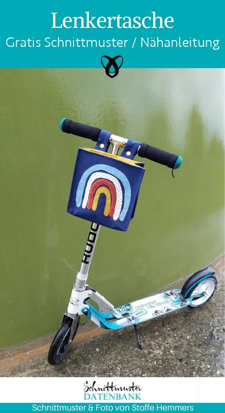 lenkertasche roller laufrad tasche fahrrad kinder kleinkind kostenlose schnittmuster gratis naehanleitung