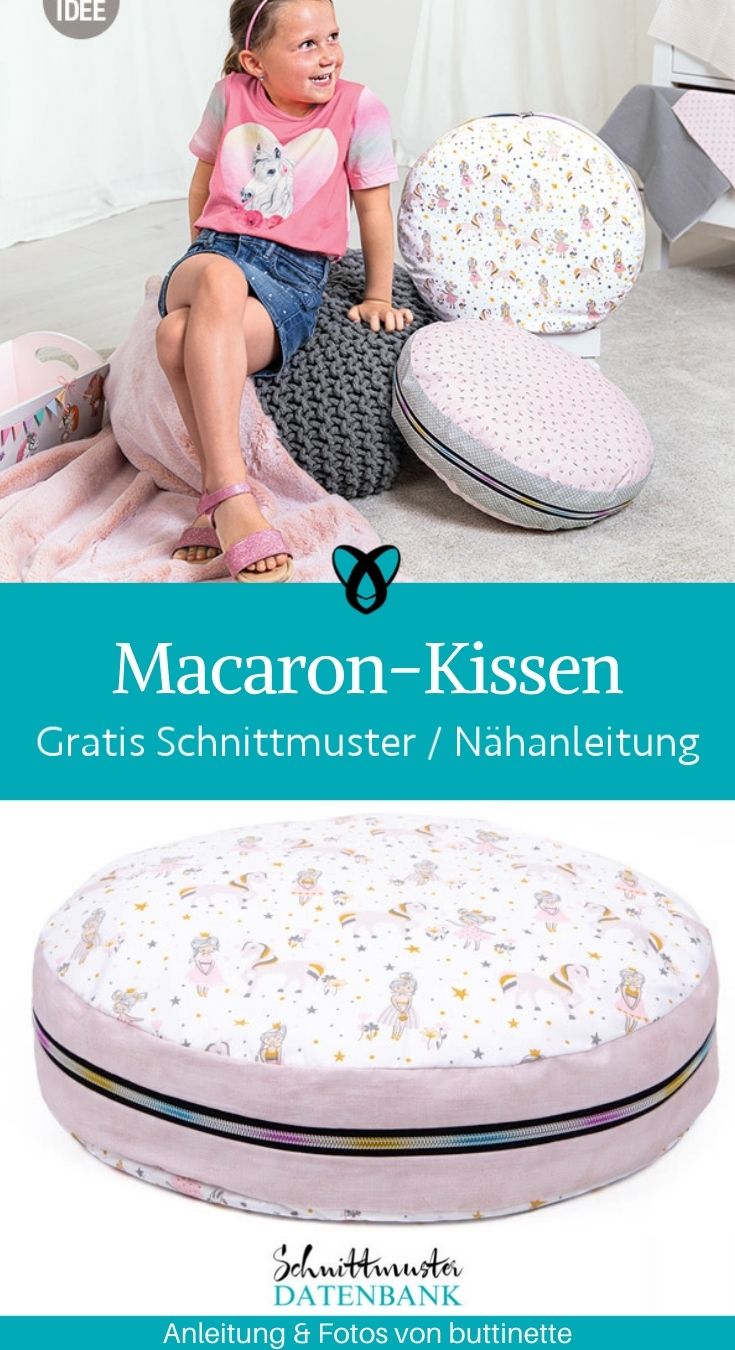 macaron-kissen kissen kinderzimmer bodenkissen sitzkissen kuschelecke kostenlose schnittmuster gratis naehanleitung