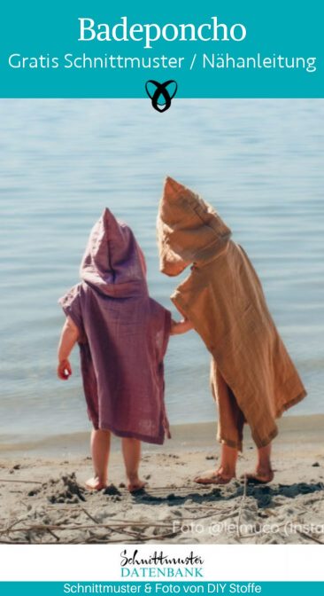badeponcho baden sommer kind handtuch musselin waffelpique frottee naehideen sommer schwimmen lernen kostenlose schnittmuster gratis naehanleitung