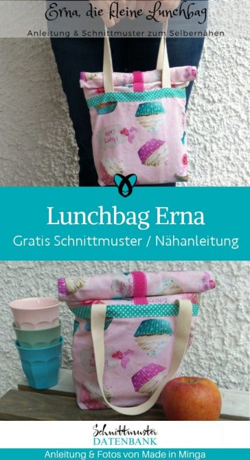 lunchbag erna grosse lunchtasche essenstasche mittagspause mittagessen kostenlose schnittmuster gratis naehanleitung