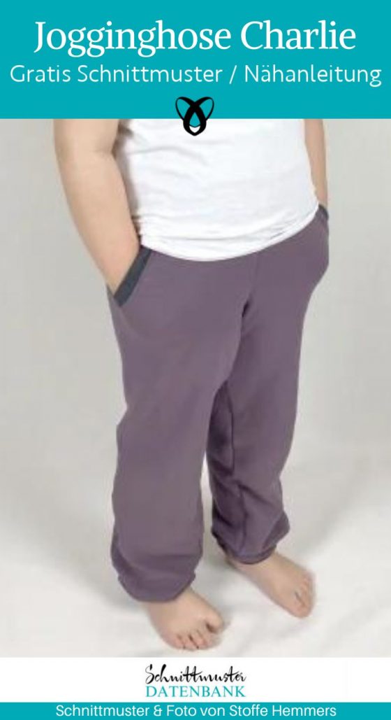 Jogginghose charlie jerseyhose kinderhose naehen fuer kinder freebook pumphose baby kleinkind teenager kostenlose schnittmuster gratis naehanleitung