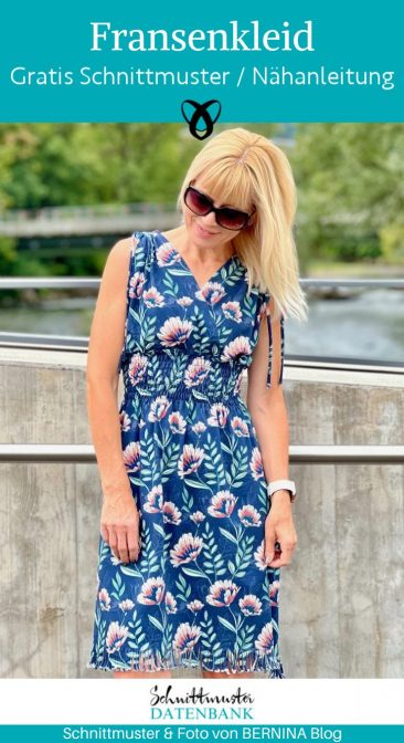 fransenkleid sommerkleid damenkleid sommerkleidung urlaub kostenlose schnittmuster gratis naehanleitung