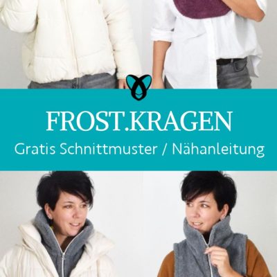 frostkragen krageneinsatz schal schalersatz winter kostenlose schnittmuster gratis naehanleitung