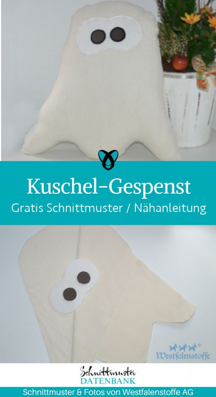 Süßes Geisterkissen Für Halloween & Herbstdeko - Kuscheliger Gespenster-Stoff Für Sofa & Wohnzimmer