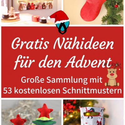 advent weihnachten geschenke dekoration naehideen weihnachtsdeko geschenkverpackung kostenlose schnittmuster gratis naehanleitung