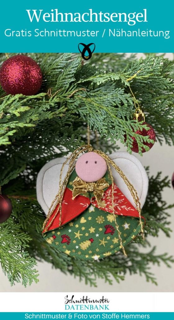 weihnachtsengel christbaumschmuck weihnachtsdekoration weihnachten engel dekoration tannenbaum schmuck anhaenger kostenlose schnittmuster gratis naehanleitung