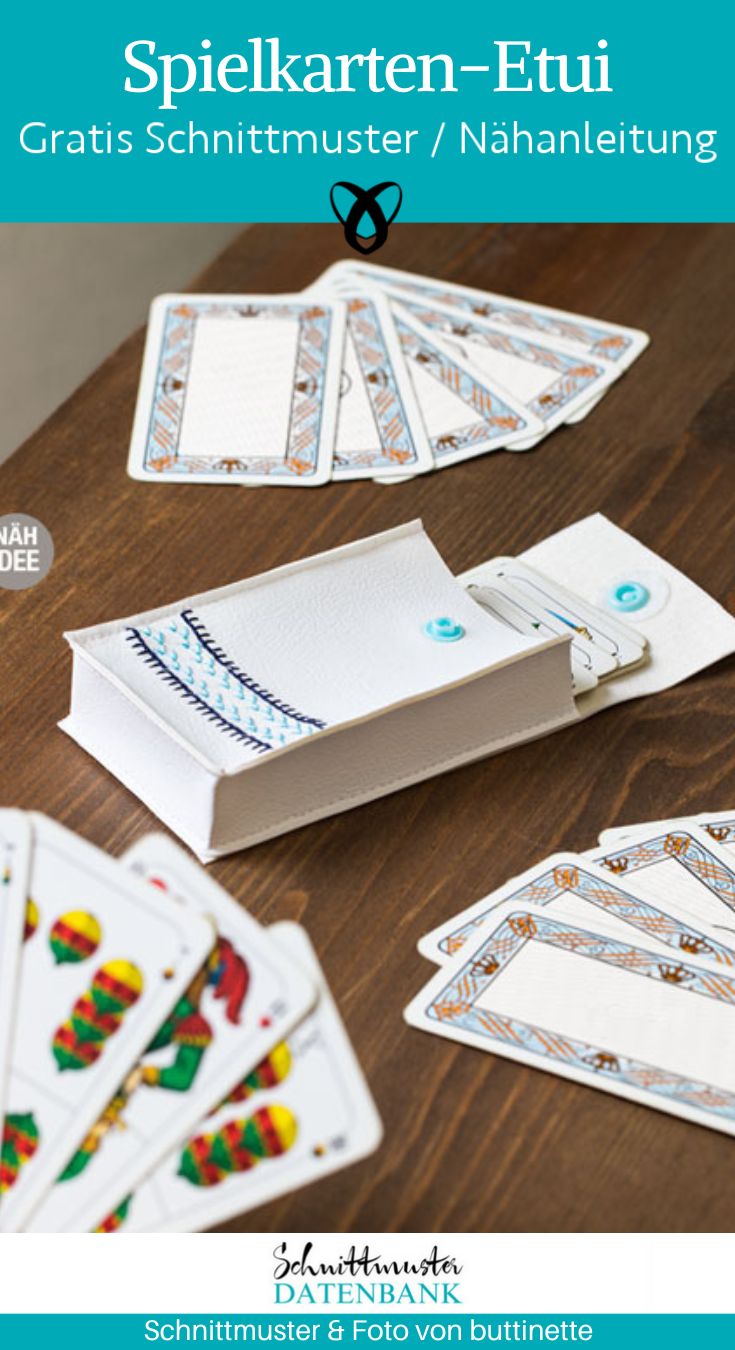 spielkarten etui rommee maumau kanasta spielen kostenlose schnittmuster gratis naehanleitung