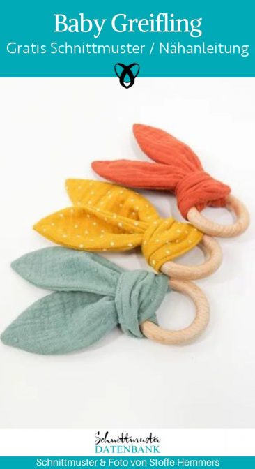 baby greifling babyspielzeug erstausstattung baby geschenke zur geburt naehen zur geburt kostenlose Schnittmuster gratis naehanleitung