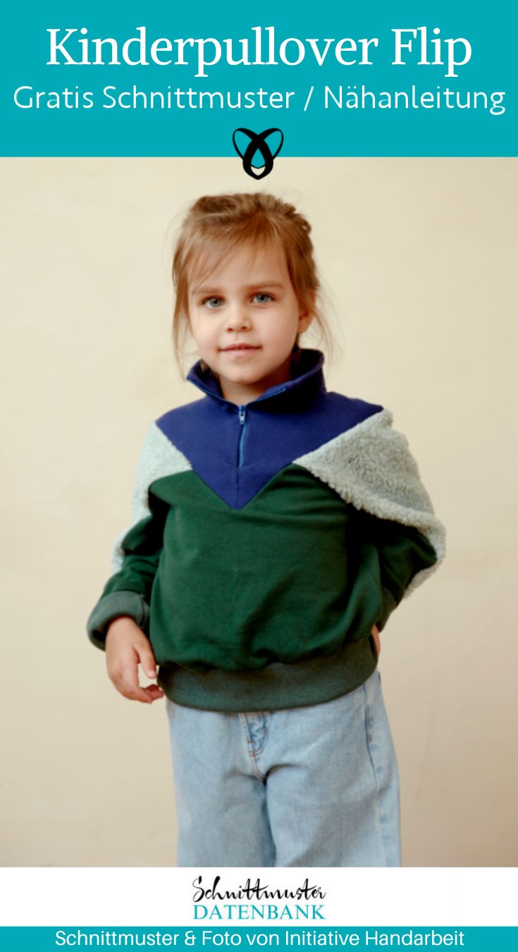 kinderpullover flip pullover kinder oberteil kostenlose schnittmuster gratis naehanleitung