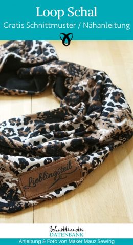 loop schal halstuch accessoires fruehling sommer kostenlose schnittmuster gratis naehanleitung