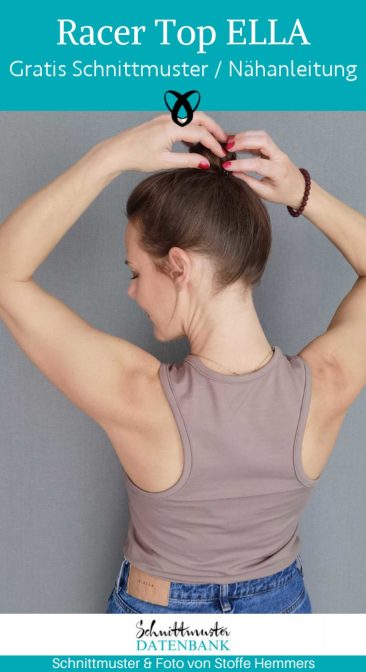 Racer Top Tanktop naehen kostenloses schnittmuster gratis Freebook naehidee
