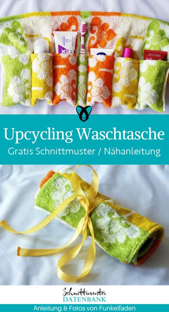 Waschtasche aus Handtuch