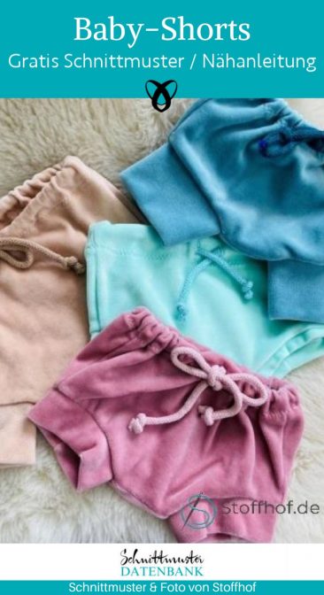 Baby shorts kurze hose naehen kostenloses schnittmuster gratis Freebook naehidee