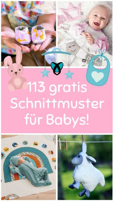 Kostenlose Schnittmuster Babys gratis Naehideen Freebook download baby geschenk babyshower.jpg