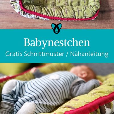 Babynest babynestchen naehen kostenloses schnittmuster gratis Freebook naehidee