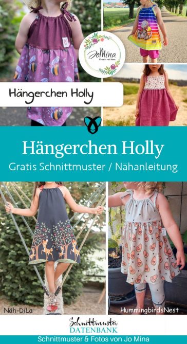 Haengerchen Holly Jomina Freebook Kleid Kinder naehen kostenloses schnittmuster gratis download naehidee