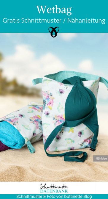 Wetbag Bikini Bag Lunchbag naehen kostenloses schnittmuster gratis download naehidee