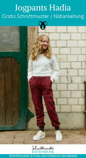 Jogpants Jogginghose Hose Kinder Teenager naehen kostenloses schnittmuster gratis Freebook naehidee naehanleitung