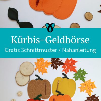 Kuerbis Geldboerse witzig herbst naehen kostenloses schnittmuster gratis Freebook naehidee naehanleitung