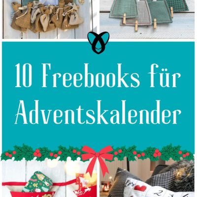 Adventskalender Advent Kalender naehen kostenloses schnittmuster gratis Freebook naehidee naehanleitung