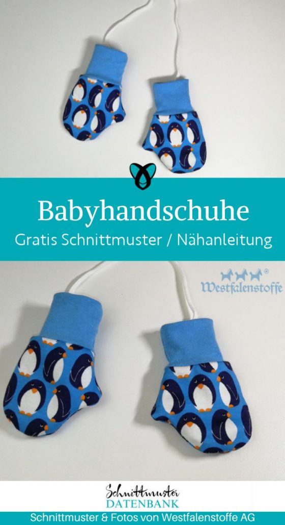 Babyhandschuhe handschuhe babies naehen kostenloses schnittmuster gratis pdf download naehidee
