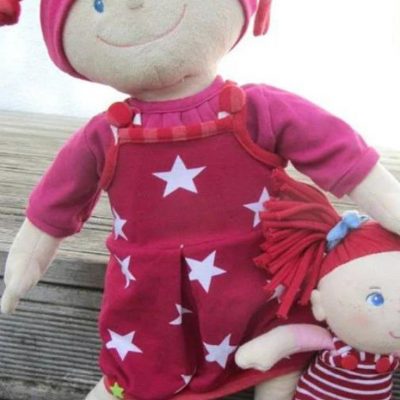Puppenkleid Kleid puppe naehen kostenloses schnittmuster gratis pdf download naehidee