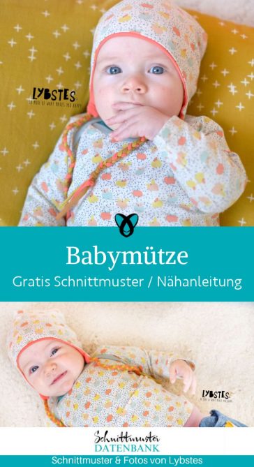 Babymuetze Muetze mit Ohrenschutz naehen kostenloses schnittmuster gratis pdf download naehidee