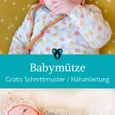 Babymuetze Muetze mit Ohrenschutz naehen kostenloses schnittmuster gratis pdf download naehidee