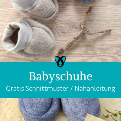 Baby Schuhe Wollwalk naehen kostenloses schnittmuster gratis Freebook naehidee naehanleitung