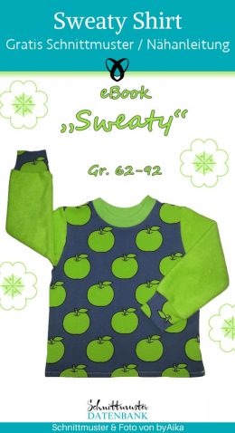Sweaty Shirt Kinder Pullover naehen kostenloses schnittmuster gratis pdf download naehidee