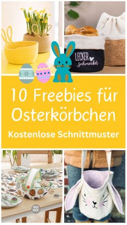 Oster koerbchen korb eier broetchen hasenkorb naehen kostenloses schnittmuster gratis pdf download naehidee