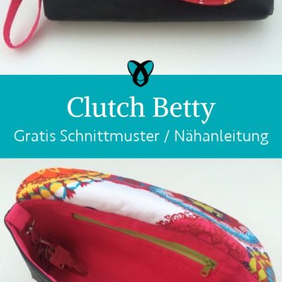 Clutch kleine Handtasche naehen kostenloses schnittmuster gratis pdf download naehidee