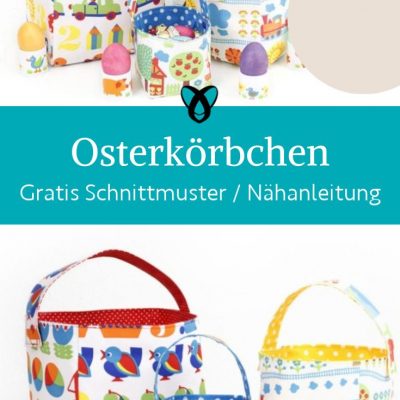 Osterkoerbchen Osterkorb henkel utensilo naehen kostenloses schnittmuster gratis pdf download naehidee
