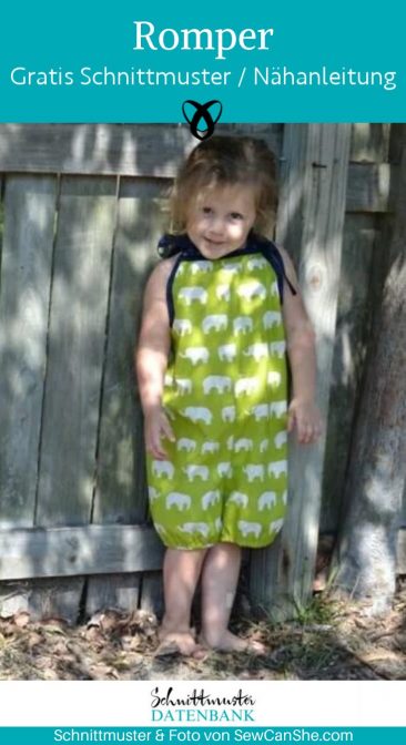 Romper Jumpsuit Kinder einfach naehen kostenloses schnittmuster gratis pdf download naehidee