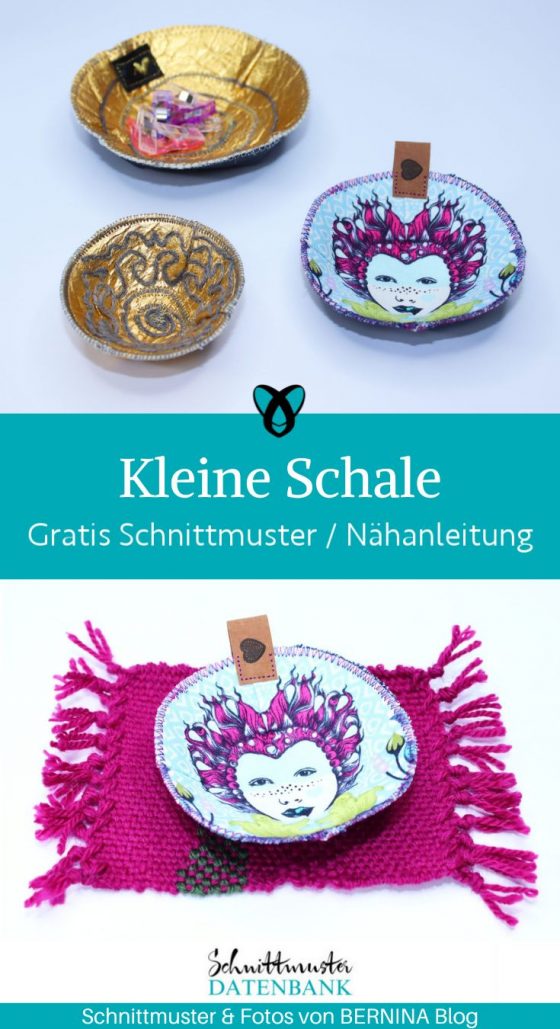kleine schale stoffschale mini schmuck naehen kostenloses schnittmuster gratis pdf download naehidee