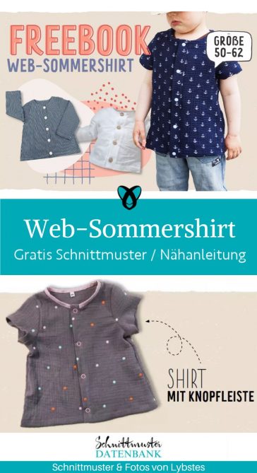 Web Sommershirt Shirt kinder baby naehen kostenloses schnittmuster gratis pdf download naehidee