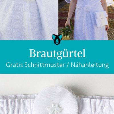 Brautguertel tuell hochzeit naehen kostenlos schnittmuster gratis Freebook naehidee naehanleitung