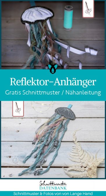 Reflektor Anhaenger Qualle naehen kostenloses schnittmuster gratis pdf download naehidee