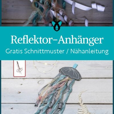Reflektor Anhaenger Qualle naehen kostenloses schnittmuster gratis pdf download naehidee