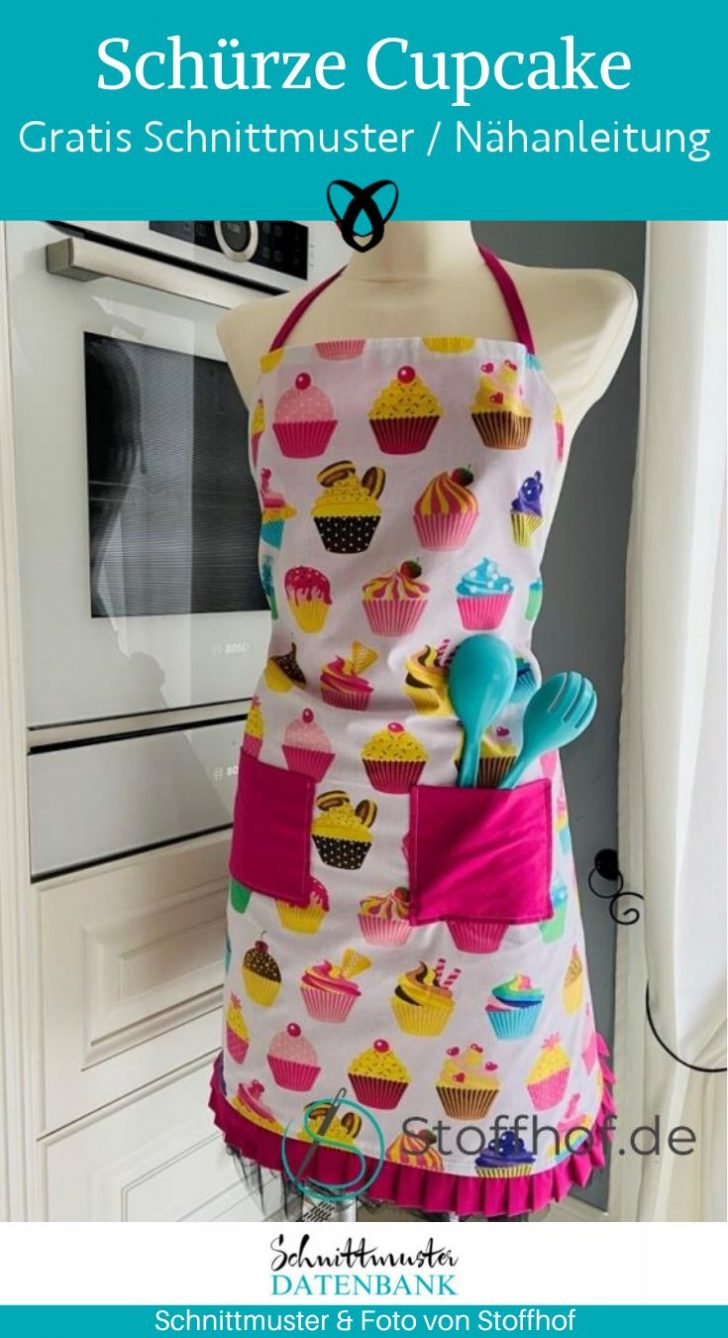 Niedliche Schmetterlings-Hüftschürze Mit 2 Taschen – Aus Baumwolle Für Kellnerin, Café & Zuhause